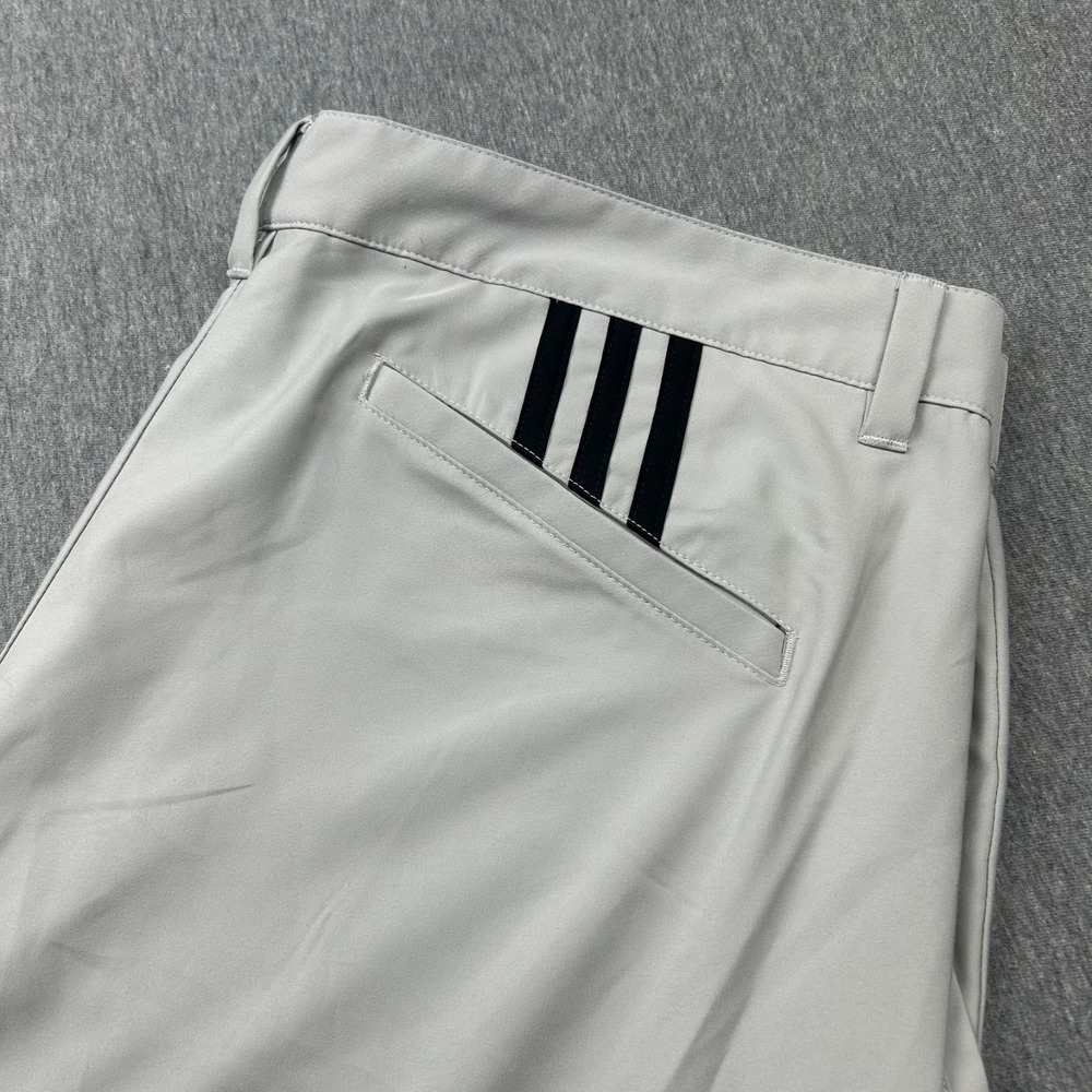 Adidas Golf Pants Mens 36x31 Gray Flat Front Lightweight Tech Casual Activewear - Picture 2 of 16